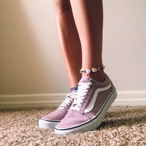 ✰VANS✰ old skool low tops {light purple}